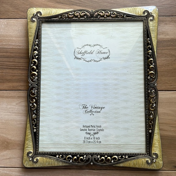 Sheffield Home Accents Vintage Picture Frame 8x Antiqued Metal